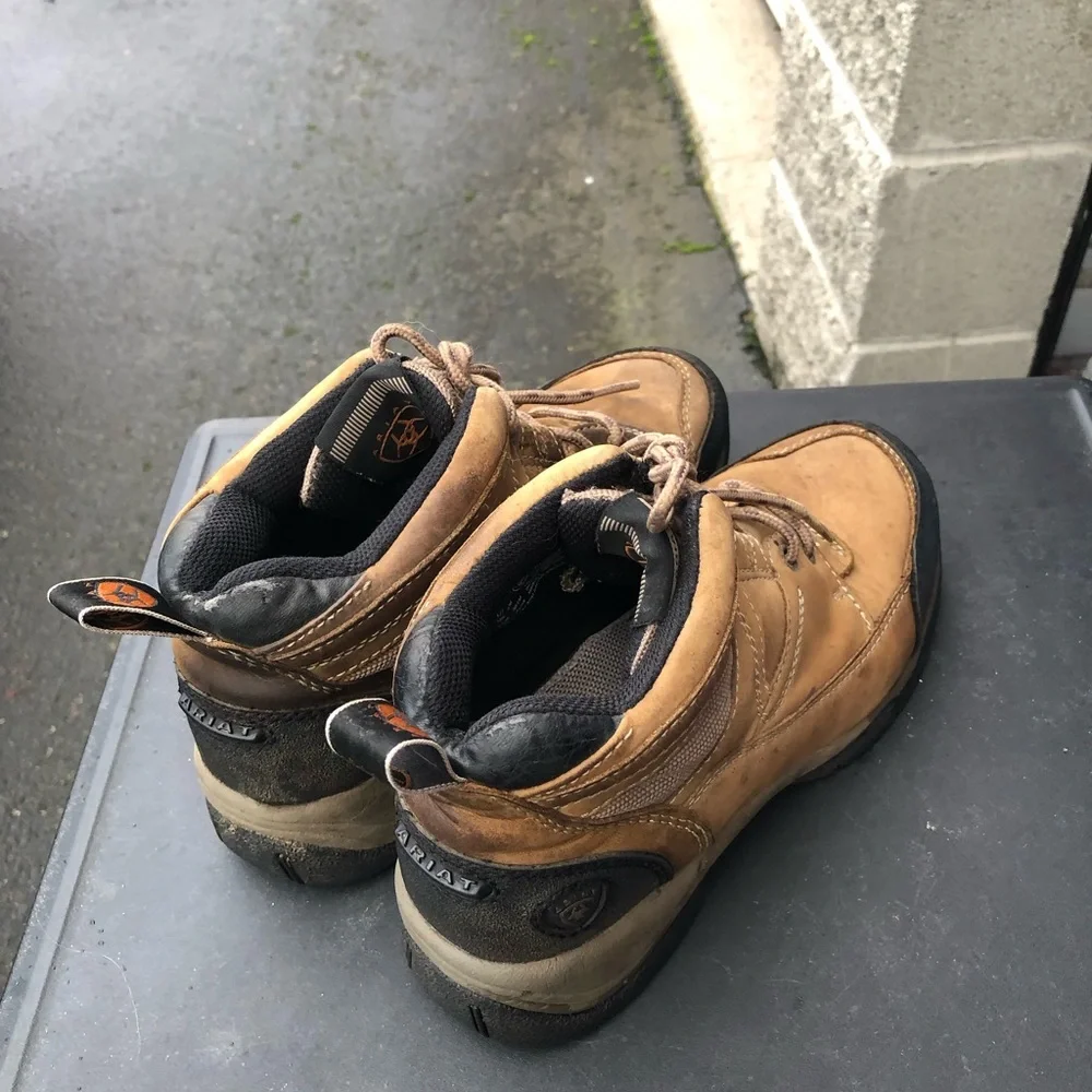 ARIAT Terrain ATS Style 70024 Brown Leather Hiking Work Boots Women’s Size 7.5B - Picture 6 of 13